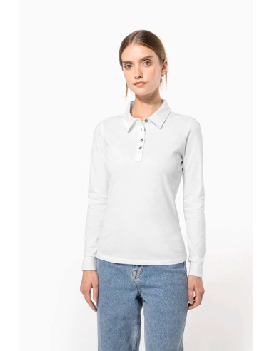 KAR-K265-LADIES' LONG SLEEVE JERSEY POLO SHIRT